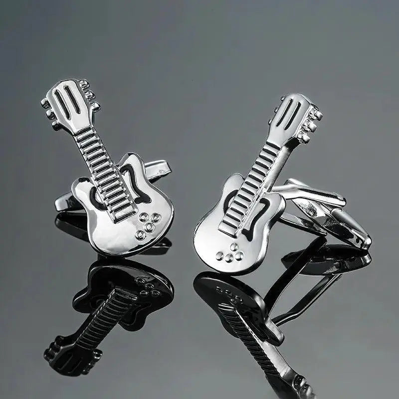Brass Musical Instrument Cufflinks For Formal Occasions