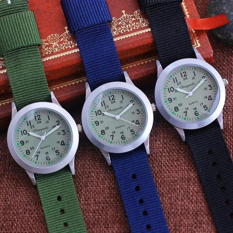 Chaoyada Kids Military Style Luminous Quartz Watches