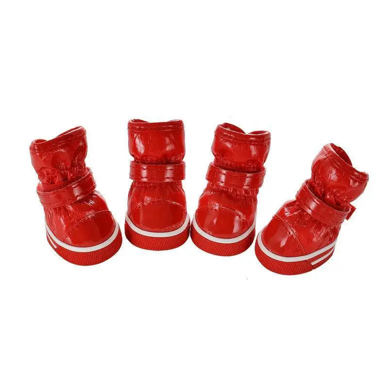 Pet Dog Snow Boots Set Warm Waterproof Anti Slip Shoes