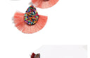 2024 Fringe Tassel Earrings For Women Colorful Beaded Boho Statement Jewelry