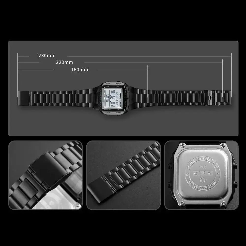 SKMEI Military Digital Sports Watch LED Waterproof Alarm