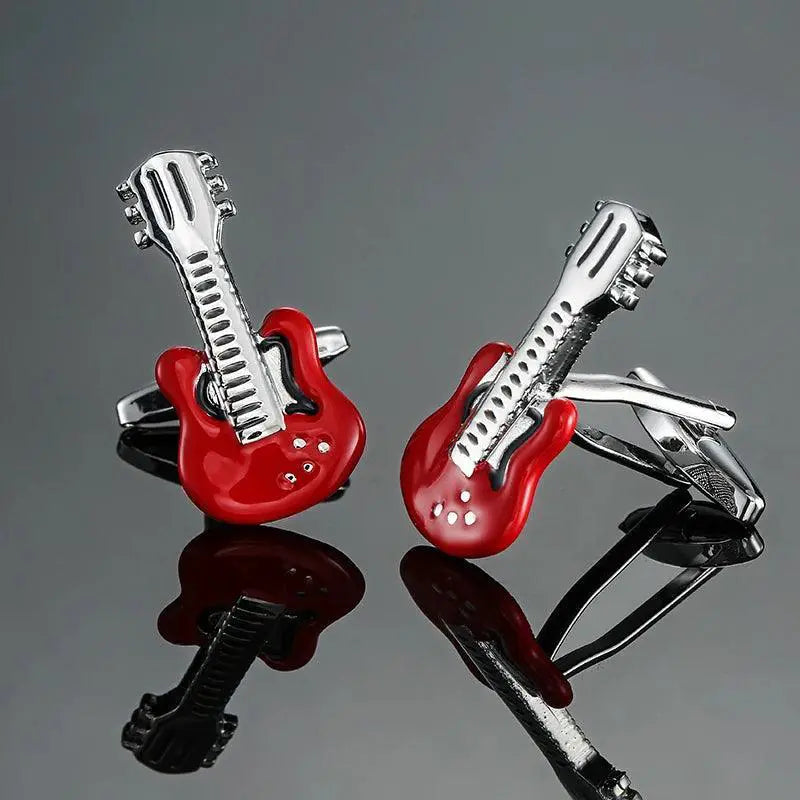 Brass Musical Instrument Cufflinks For Formal Occasions