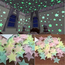 3D Glow Stars Wall Stickers - Magical Luminous Decor