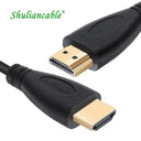 Shuliancable HDMI Cable Crystal Clear 3D Gold Plated Cord