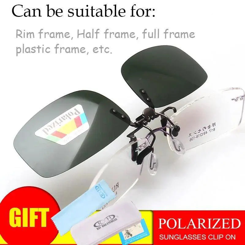 Polarized Clip On Sunglasses For Prescription Glasses