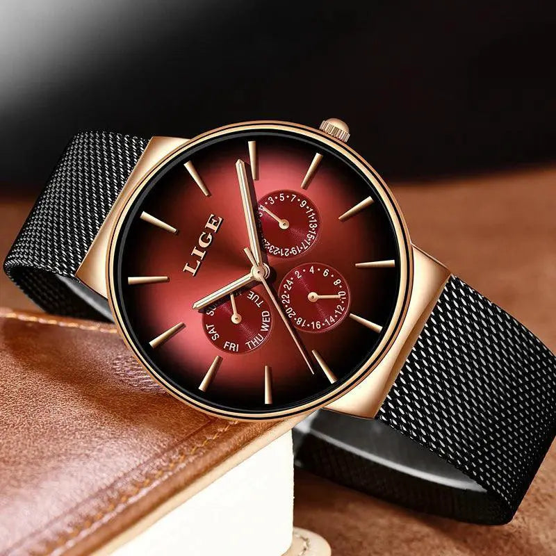 Luxury Mesh Steel Strap Watch For Elegant Everyday Wear