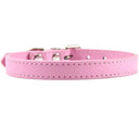 Colorful Leather Pet Collar Personalized Padded Quick Release