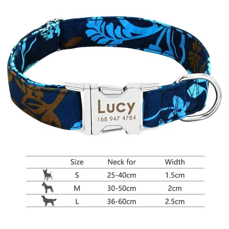 Reflective Dog Collar With ID Engraving — product view 15