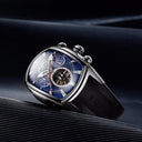 Reef Tiger Tourbillon Stainless Steel Sport Watch Luxury Timepiece