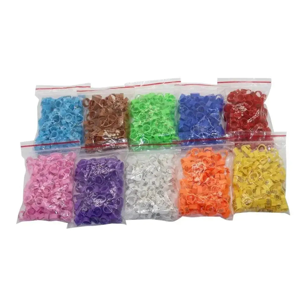 Birds Feet Rings 10 Colors Variety Pack For Bird Training