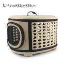 Pure Color Portable Pet Carrier Stylish Travel Bag for Pets