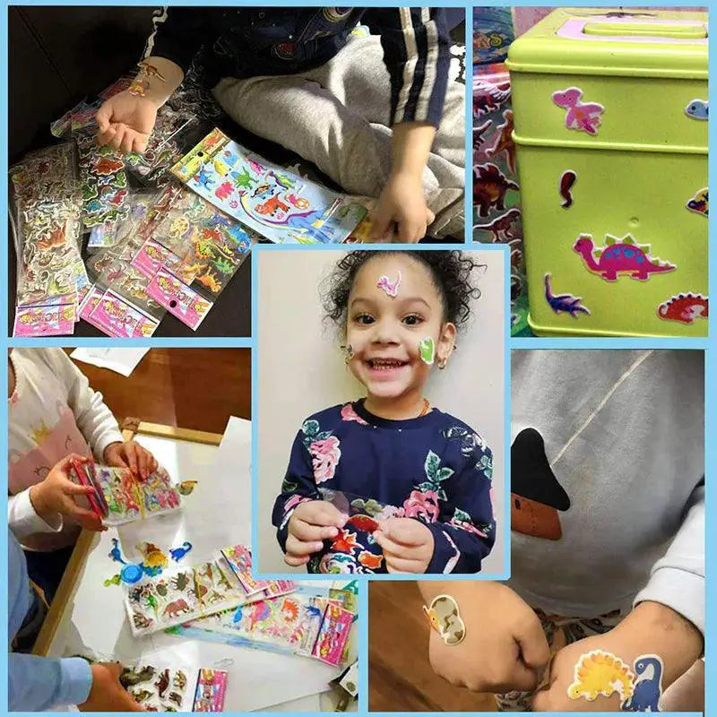3D Cartoon Puffy Stickers Variety Pack Kids Scrapbook