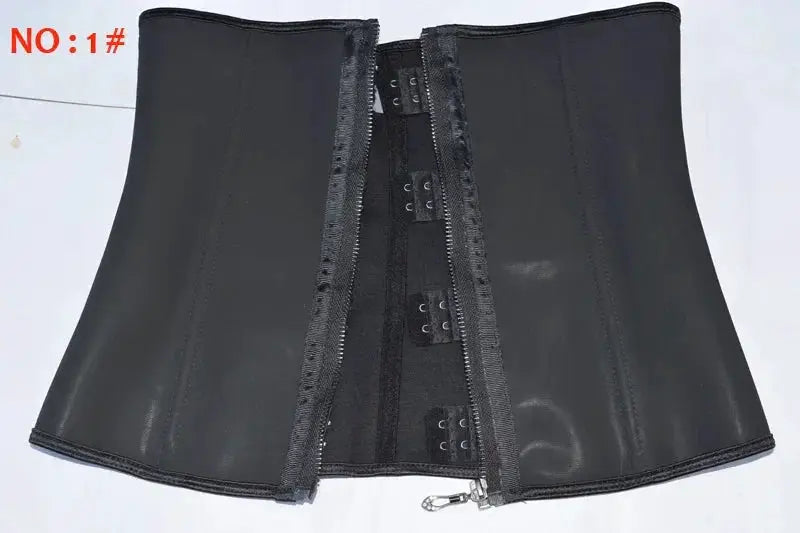 Zippered Latex Waist Trainer Corset For Women Slimming