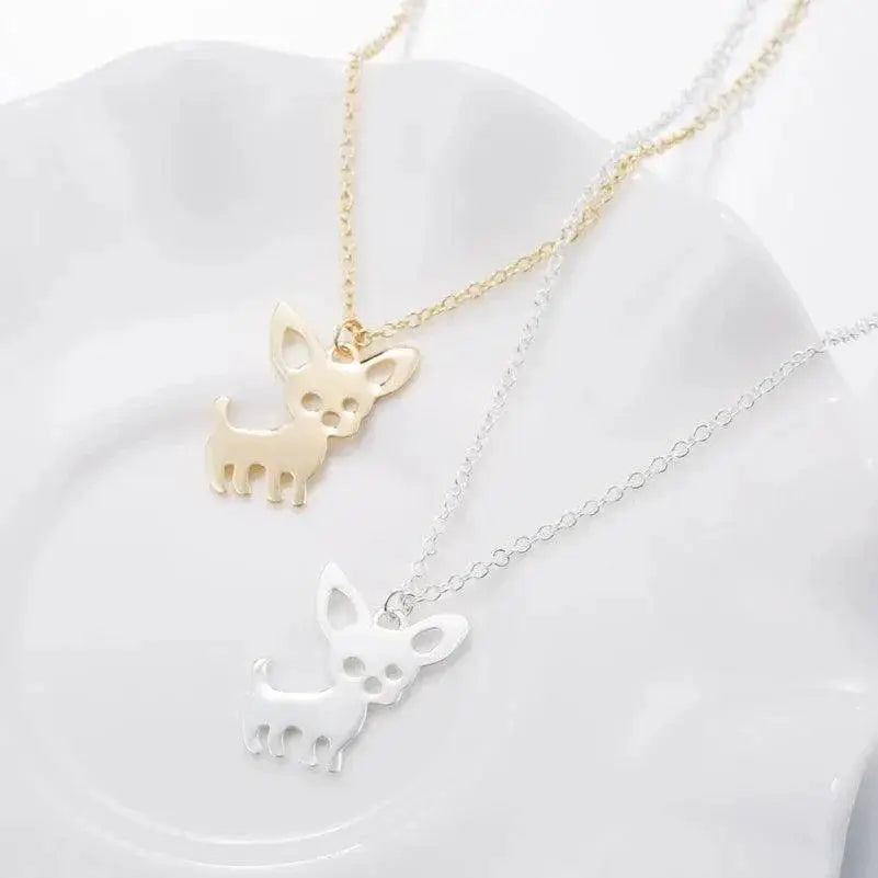 Chihuahua Pet Pendant Necklace Adorable Animal Love Jewelry