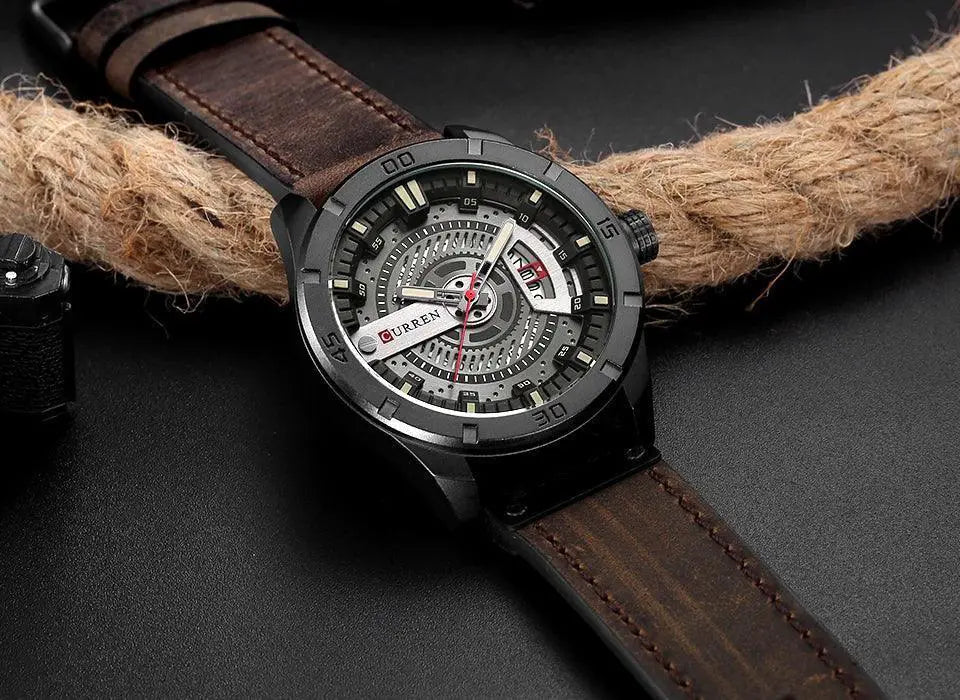 Curren Mens Military Sports Watch Waterproof Timepiece