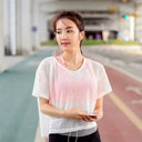 Mesh Yoga Top for Womens Quick-Dry Fit