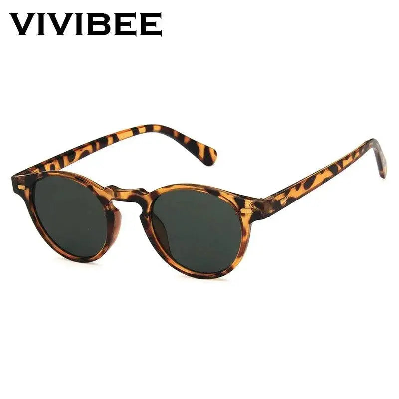 VIVIBEE UV400 Oval Small Sunglasses Unisex for Men Women