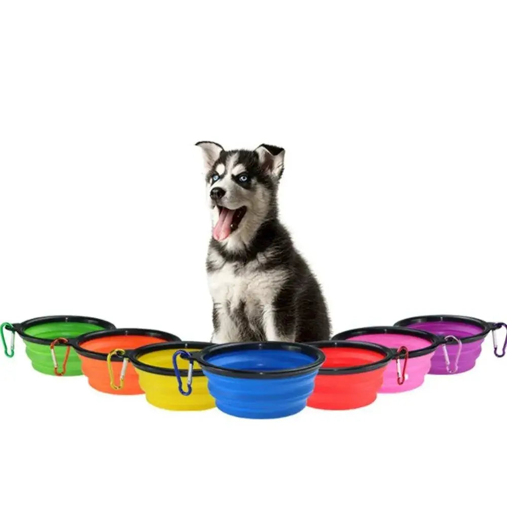 Portable Silicone Dog Bowl Travel Feeding Aid For Pets