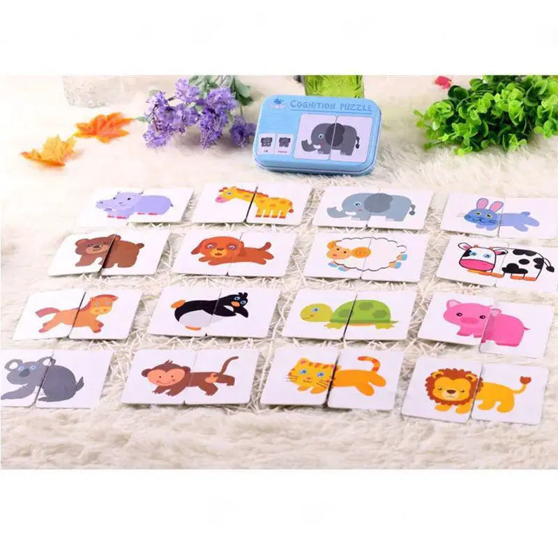 Kids Montessori Puzzle Toys Educational Double Sided Fun Set