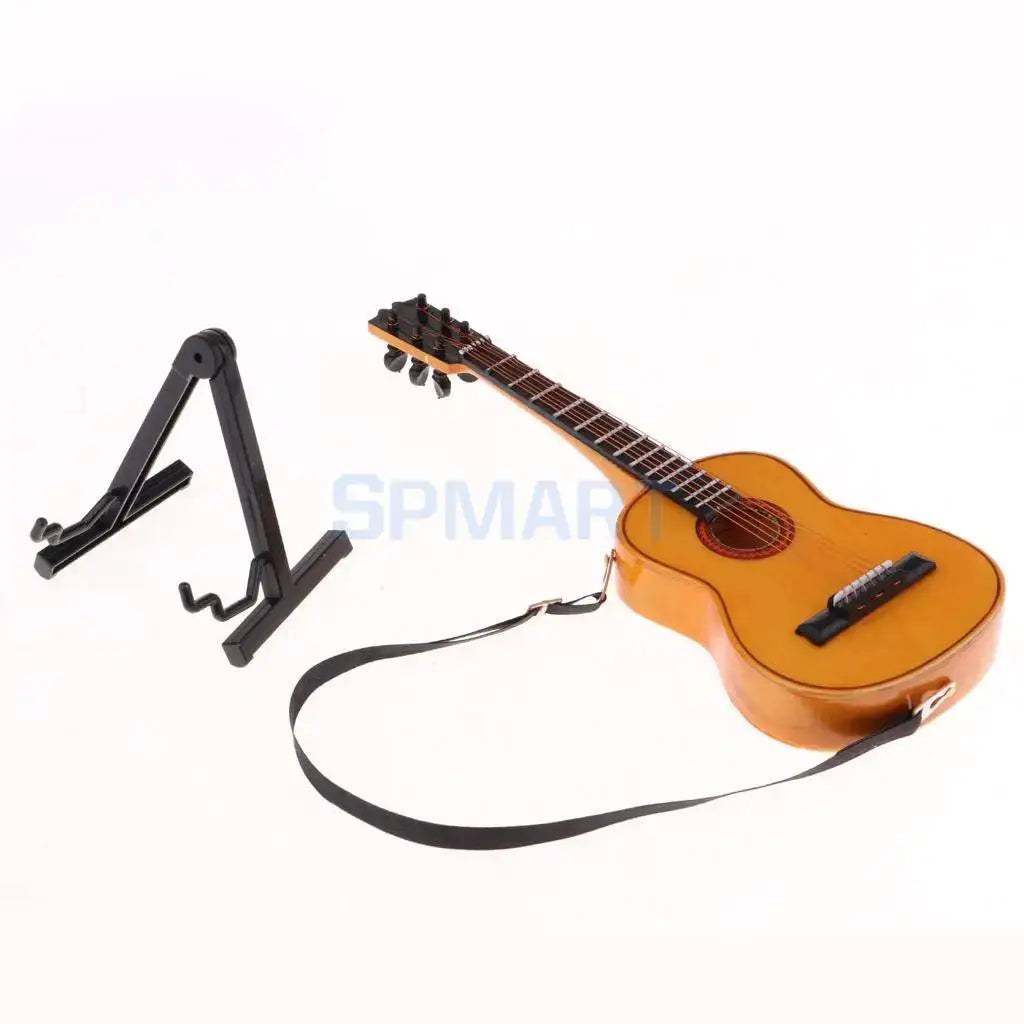 1/6 Scale Handcrafted Wooden Electric Guitar Model Ornament - OurLum.com