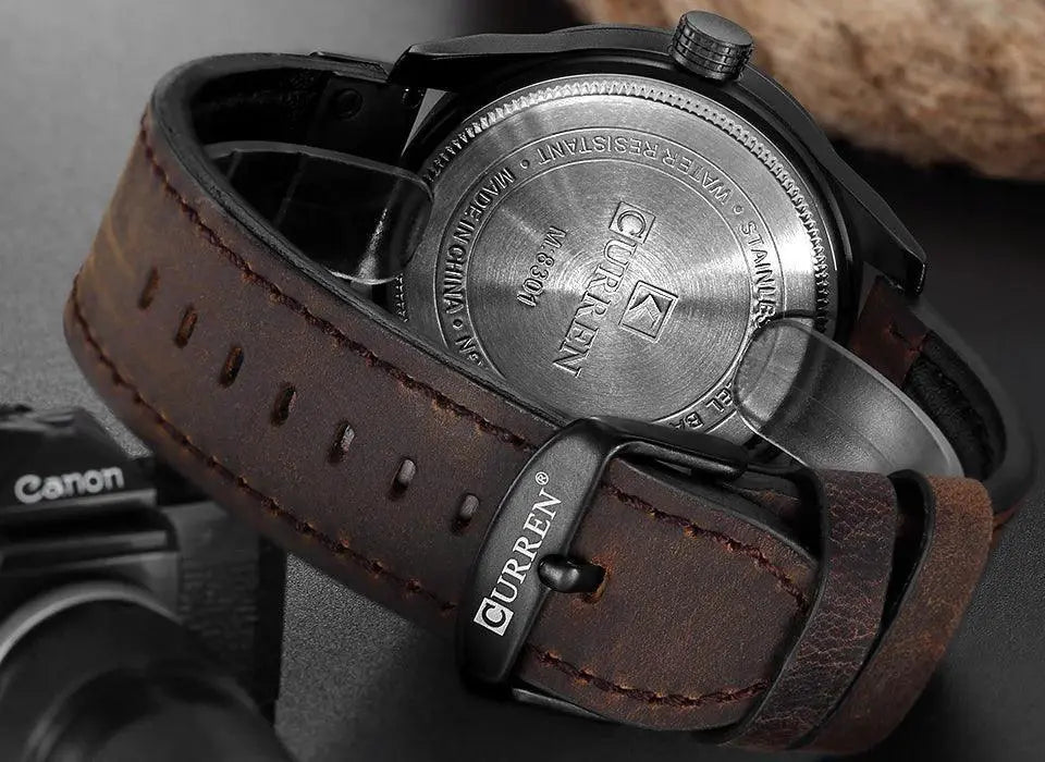 Curren Mens Military Sports Watch Waterproof Timepiece