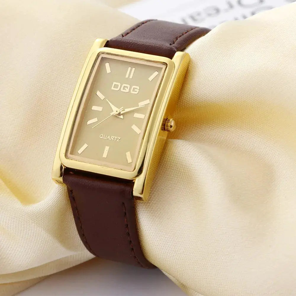 Sophisticated Gold Womens Quartz Watch Elegant Business