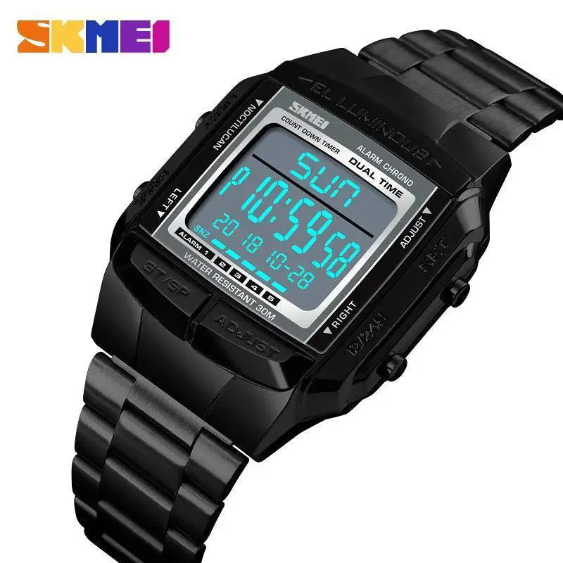 SKMEI Military Digital Sports Watch LED Waterproof Alarm
