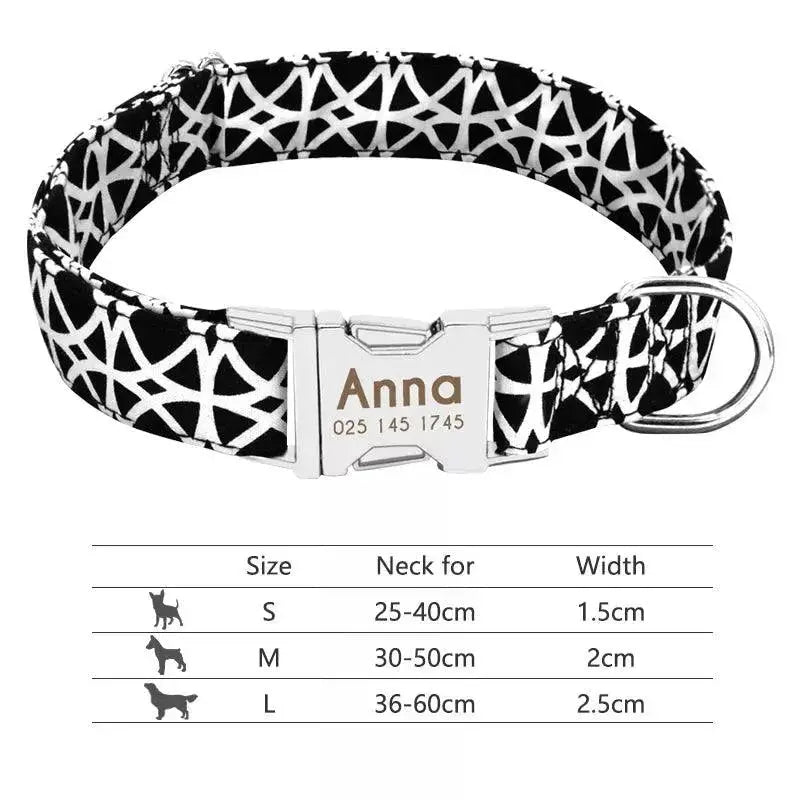 Reflective Dog Collar With ID Engraving — product view 18