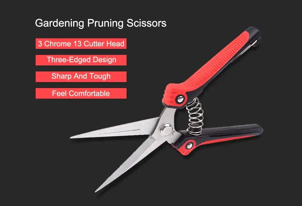 RDDSPON Pruning Shears Stainless Steel Non Slip Handle