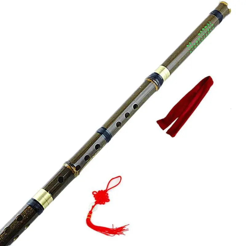 Chinese Bamboo Xiao Flute 8 Holes G F Key With Accessories