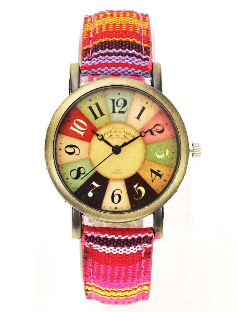 Movie Camo Denim Wristwatch Military Style Timepiece - OurLum.com