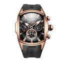 Reef Tiger Tourbillon Stainless Steel Sport Watch Luxury Timepiece
