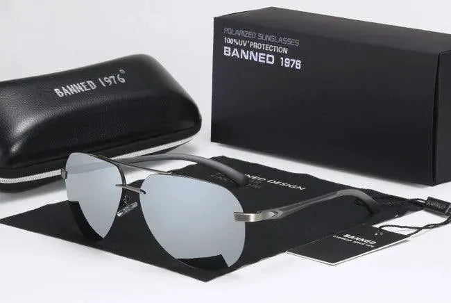 Unisex Aluminum Magnesium HD Polarized Vintage Sunglasses