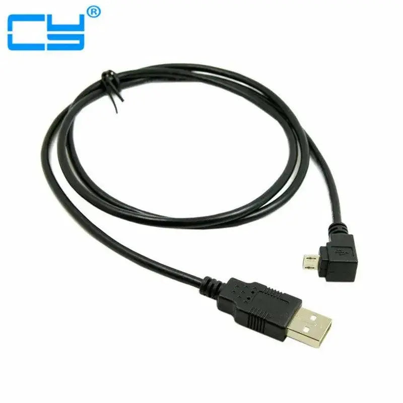 90 Degree Micro USB to USB Data Cable Rapid Charge Transfer
