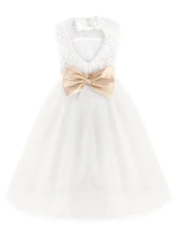 2020 Brand New White Ivory Flower Girl Dress For Weddings