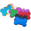 Wholesale 100Pcs Aluminium Bone Dog Tag Custom ID Tags