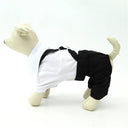 Pet Clothes Puppy Dog Tuxedo Suit Bow Tie Apparel S M L XL XXL