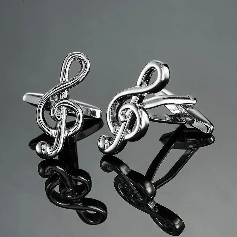 Brass Musical Instrument Cufflinks For Formal Occasions