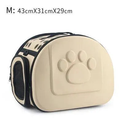 Pure Color Portable Pet Carrier Stylish Travel Bag