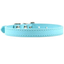 Colorful Leather Pet Collar Personalized Padded Quick Release