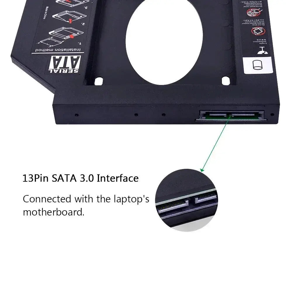 Chipal 2.5 Inch HDD Caddy For Laptop SSD Storage Expansion