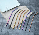 Upors Reusable Straws - Stainless Steel Set