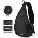 Versatile USB Sling Backpack for Travel Men and Women