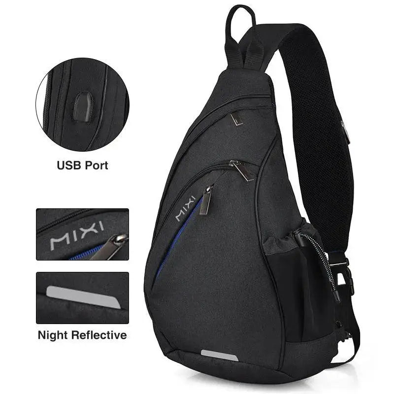 Versatile USB Sling Pack - Compact Travel Gear -  product image
