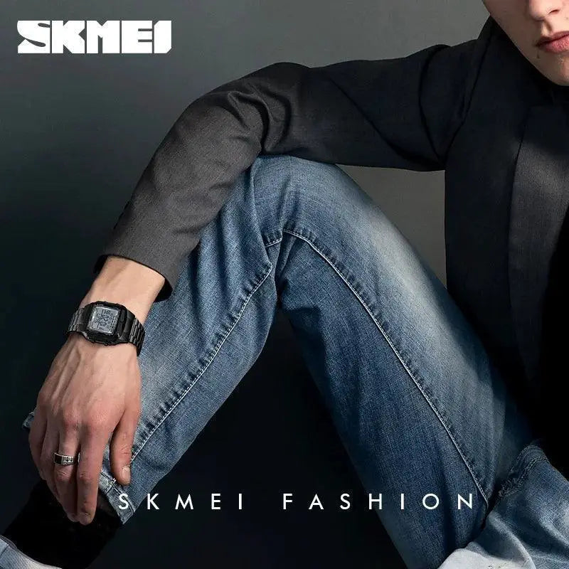 SKMEI Military Digital Sports Watch LED Waterproof Alarm