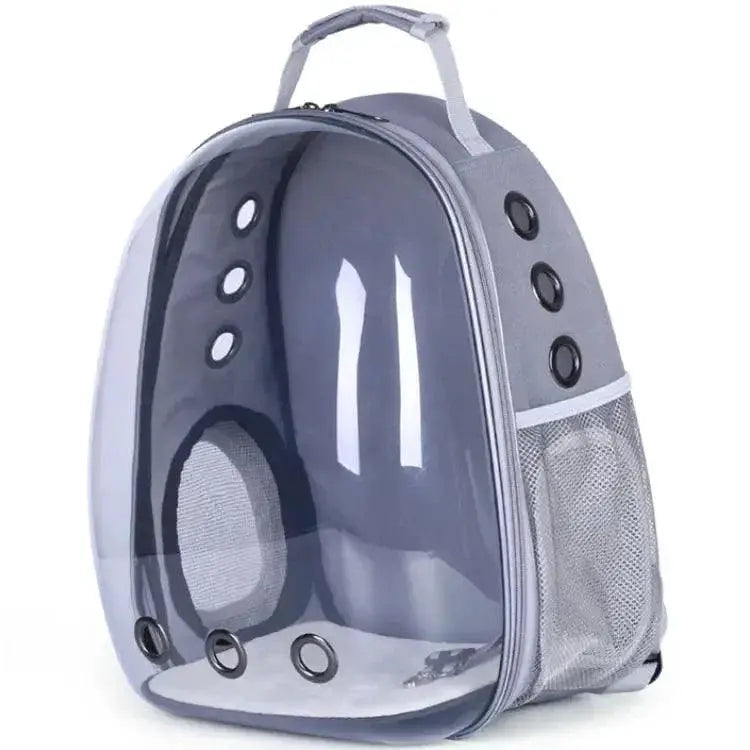 Breathable Bubble Space Carrier for Pets — Expended Black