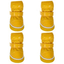 Pet Dog Snow Boots Set: Warm Waterproof Anti-Slip Shoes