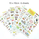 Cute Molang Rabbit Cartoon Sticker Set for Scrapbook Kit