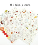 Cute Molang Rabbit Cartoon Sticker Set for Scrapbook Kit