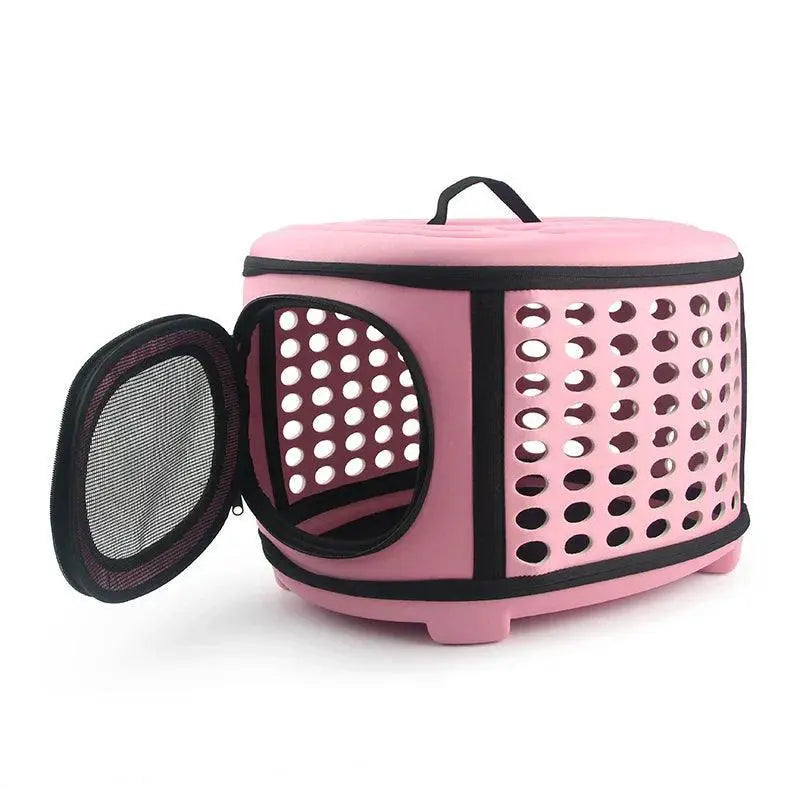 Pure Color Portable Pet Carrier Stylish Travel Bag